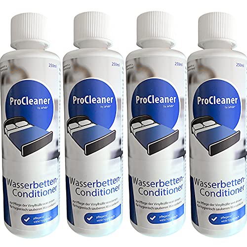 JaPeBi 4 x 250ml Wasserbetten-Conditioner ProCleaner Wasserbett Konditionierer Pflege Cover