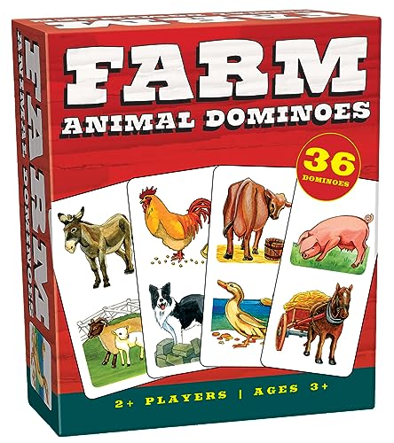 Farm Animal Dominoes juego de mesa clásico miniatura 2