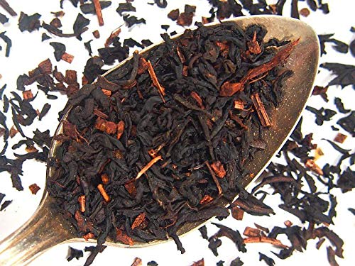 Plum Deluxe Vanilla Latte Tea (Cardamom Vanilla Creme) Loose Leaf Tea, Gourmet, Made in the USA, Low Caffeine (15-20 Cups from 1 Oz. Pouch)