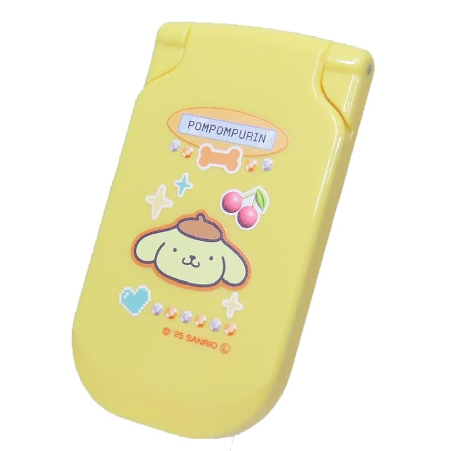 希少レア！平成レトロ01’ｓ！ お面コンパクトミラー【ポムポムプリン 】 希少レア！平成レトロ01's！ お面コンパクトミラー【ポムポム