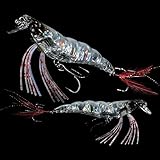 Yo-Zuri Crystal 3D Shrimp Slow Sinking Lure, Luminescent Aurora Chartreuse, 3 1/2-Inch
