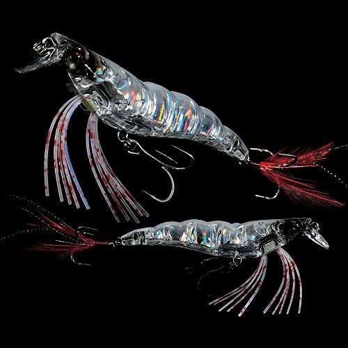 Yo-Zuri Crystal 3D Shrimp Slow Sinking Lure, Luminescent Aurora Chartreuse, 3 1/2-Inch