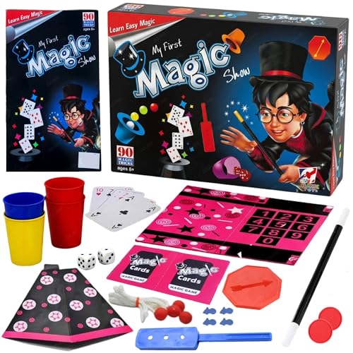 Image of DZLING 70 Tricks Magic Kit for Kids - Learn the Art of Magic with Cups, Cards, Rope & Wand | Beginner Magic Set | Educational Magic Toy | Magic Game Set for Boys & Girls 8+ Years (Magic 90)
