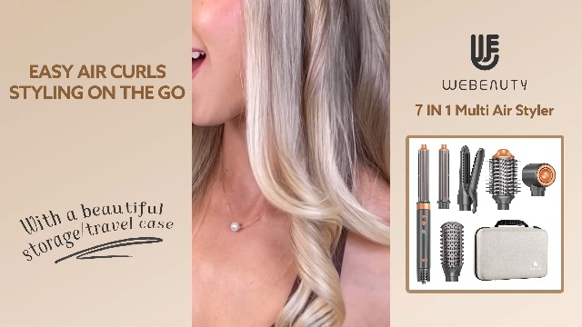 WEBEAUTY ヘアドライヤーセット Amazon.com : Hair Dryer Brush Air Styler: Dual Voltage 7 in 1