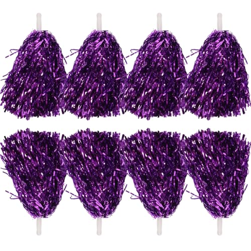 Happyyami 16Pcs Cheerleader Pom Poms Vibrant Durable Cheering Poms for Sports Events Dance Competitions Cheer Squads Cheer Accessories for Team Spirit and Performance