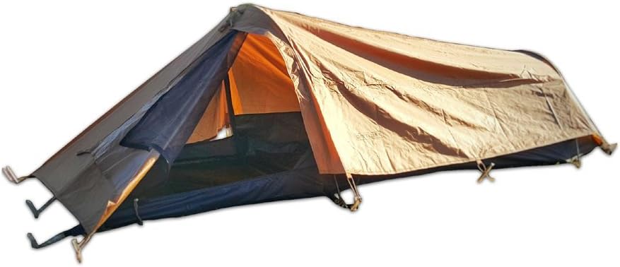 BATTLBOX Single Man 3-Season Tent/Bivy – Lightweight and Compact – Ventilated Mesh Roof Inner Shelter with Removable Rainfly – Great for Backpacking, Hiking and Camping
