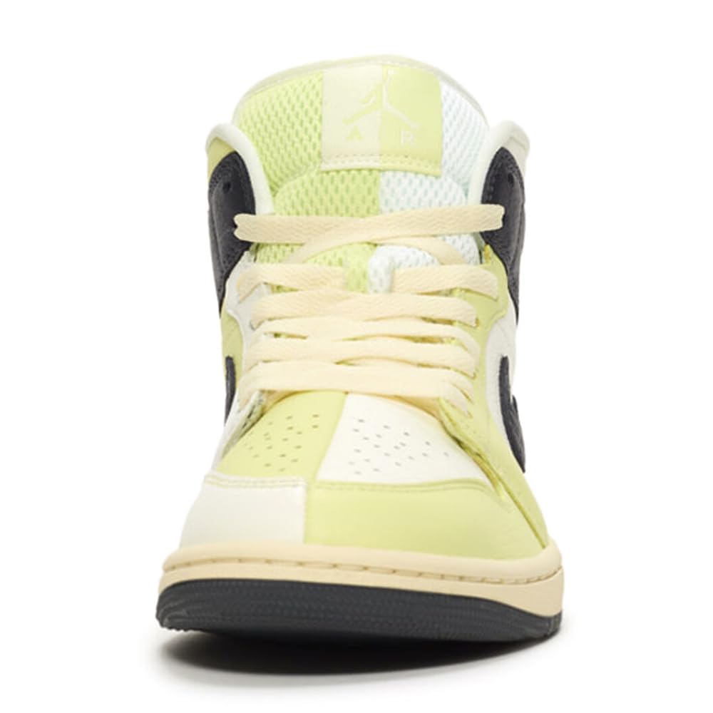 W AIR JORDAN 1 MID SE "SAIL/VARSITY RED-TEAM RED"