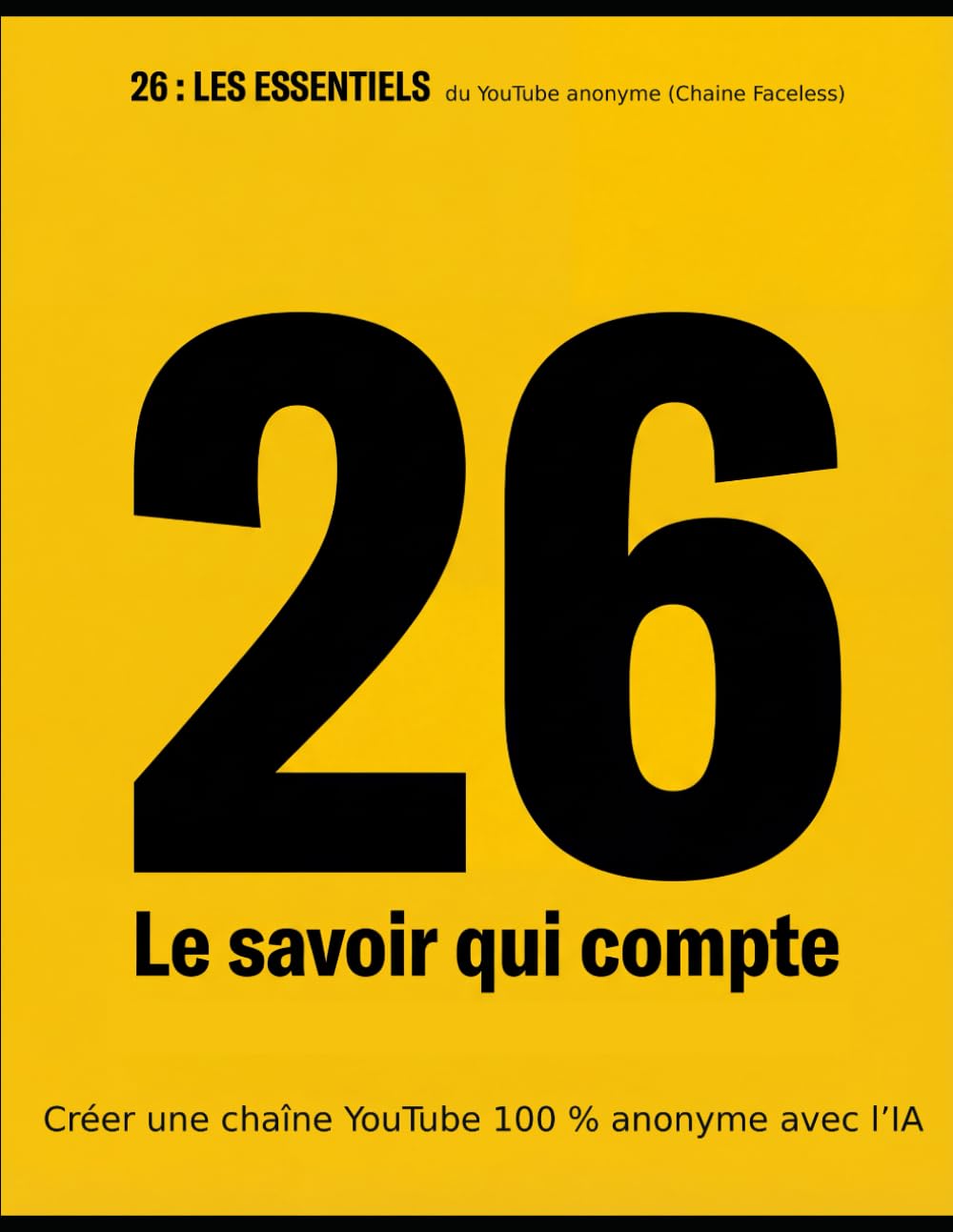 Créer une chaîne YouTube 100 % anonyme avec l’IA: 26 : Les essentiels du YouTube anonyme (Chaine Faceless)