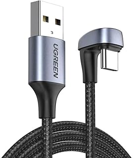 U.green Cabo Carregamento e Sincronização de Dados Protocolo de Interface Usb 2.0 Conectores Usb A e Usb C Angular Macho Suporta Quick Charge 4.0 e 3.0 Velocidade Transferência 480Mbs 2 Metros / No Brasil