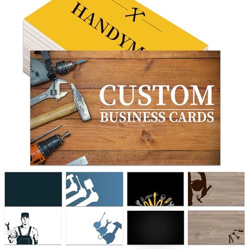 Custom Business Cards Customize with Logo Personalized Business Cards Customizable 1000 500 200 100 for Small Business Customized Double-Sided Printing Waterproof Business Cards