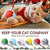 Yilia Interactive Rolling Cat Dog Ball Toy, Upgrade Automatic Moving Cat Toys, Self Rolling Dog Ball Interactive Cat Toys, Smart Automatic Electric Balls Toys for Bored Cats Dogs (Red) #5