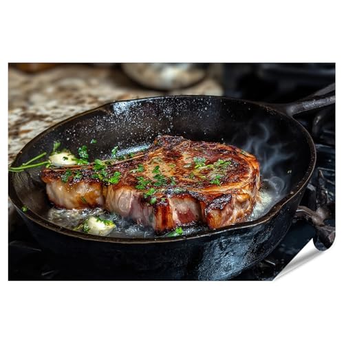Poster Ribeye Steak séduisant décoration murale haut de gamme pour gourmet