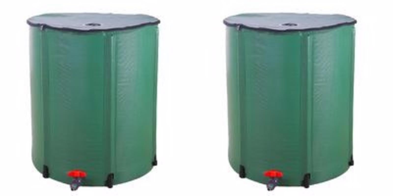 2 strumenti per la conservazione 'acqua, contenitori riutilizzabili per l'acqua piovana, da balcone, per riporre l'acqua in cortile, con cerniera, per parcheggio, autolavaggio, cortile