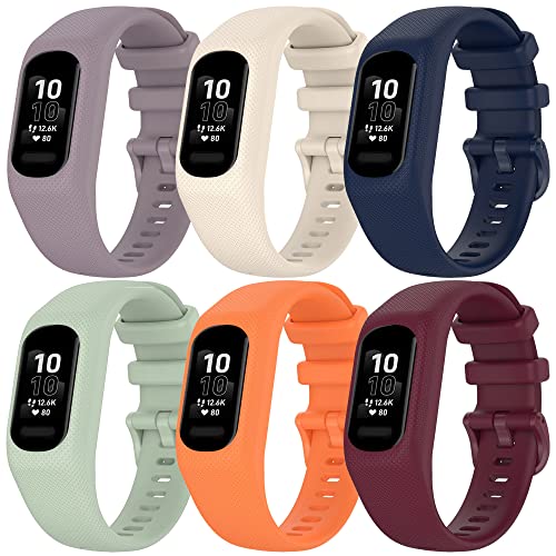 FitTurn Compatible with Garmin Vivosmart 5 Fitness Tracker One-piece Strap Two Size -Small Large...