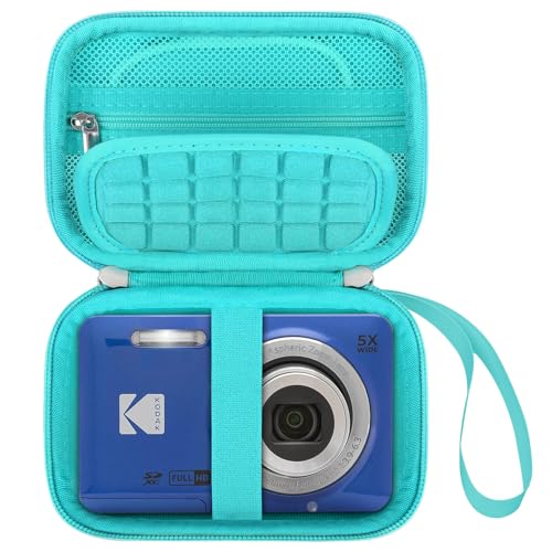 Custodia per Fotocamera per KODAK PIXPRO FZ55 FZ53 FZ45 FZ43 16MP Digitale Vlogging per Trave Bag Borsa a Rete Adatta Alle Batterie Cavo Verde