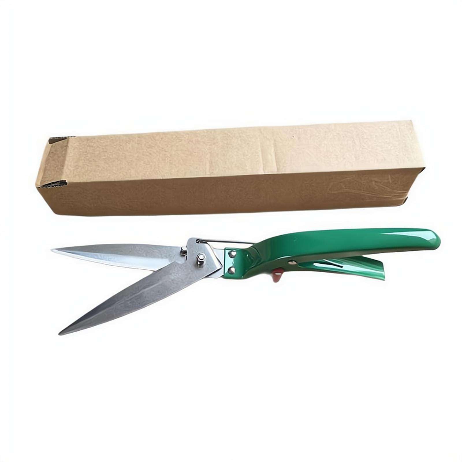 Grass Shears, Hand Grass Shears with Rotating Swivel Head, Lightweight 12.6 Inch Lawn Edging Trimmer, Tempered Steel Blade Safety Lock for Patio Borders