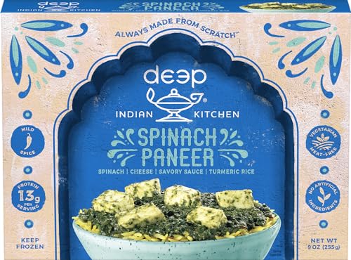 Deep Indian Kitchen, Palak Paneer, 10oz (Frozen)