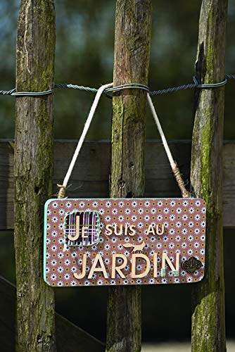 Artemio 21 x 11 cm Holzschild zum Aufhängen, beige