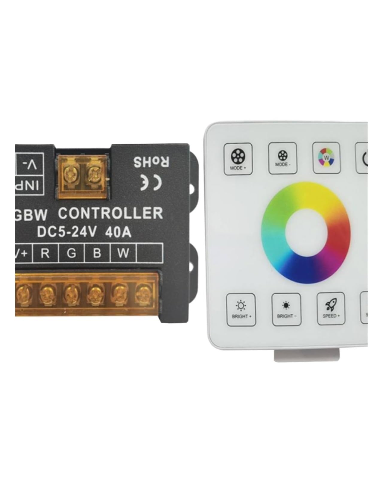 40A86 Panel Touch Dimmerschalter 5050RGBW buntes Licht mit LED-Controller Niederspannung