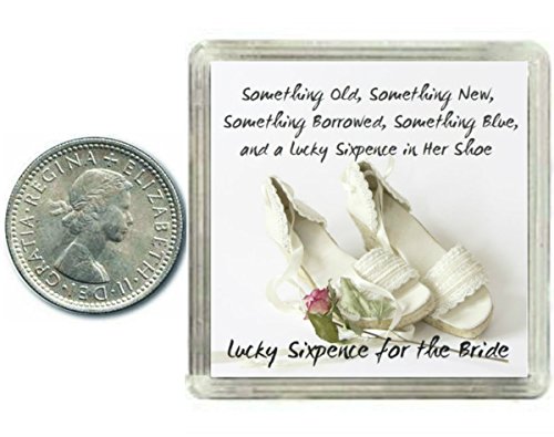Lucky Sixpence for the Bride to be. Coin for Wedding Day shoe, great present idea.