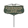 Whitehall products the kiss of the sun garden poem sign greengold aluminum  urban country home decor