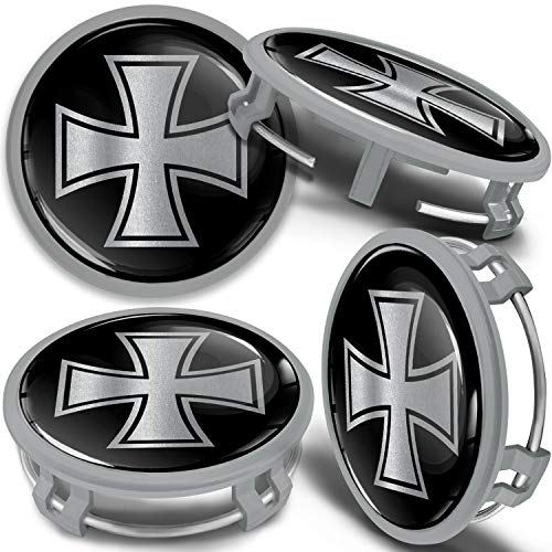 SkinoEu 4 X 75mm Cache-Moyeu Capuchons De Centre Enjoliveurs De Roué Voiture Cache Moyeux Jante Alliage Cache-Moyeux Compatible Avec Numéro De Pièce B66470207 / B66470200 Drapeau Britannique UK CM 29