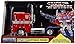 Jada Toys Transformers G1 Optimus Prime Truck with Robot on Chassis DIE-CAST Car, 1: 24 Scale Vehicle, 100% Metal, Red 99524
