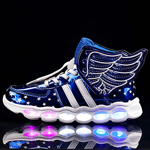 BFOEL Kids Light up Shoes LED USB Charging Flashing High-top Sneakers Boys Girls Trainers for Festivals Halloween Christmas New Year Party3