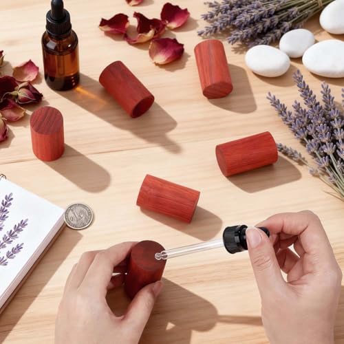 PH PandaHall 6 piezas difusores de aceite esenciales de madera miniatura 3