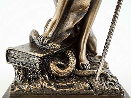 Estatua de la Diosa Romana de la Justicia 13 pulgadas miniatura 5