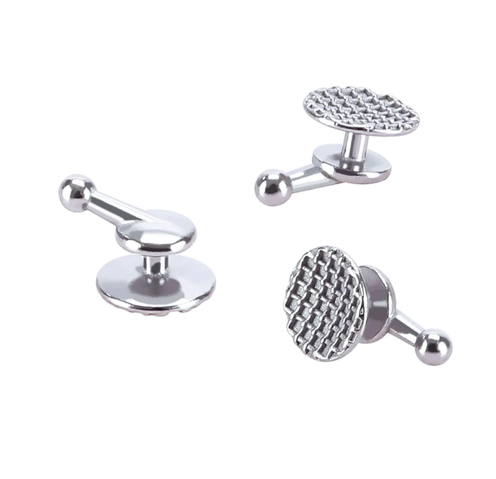 LA MIERE 10Pcs Dental Orthodontic Lingual Button Bondable With Cleat Mesh Round (Bondable with hook)