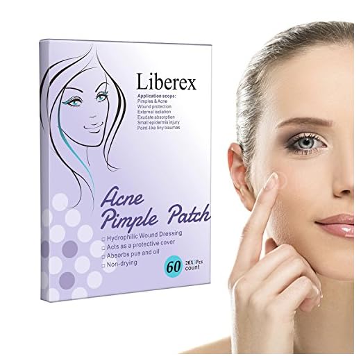 Parches Acne - Liberex 60pcs Parches Granos, Acné Hidrocoloide para Tratamiento de Espinilla, Φ12mm