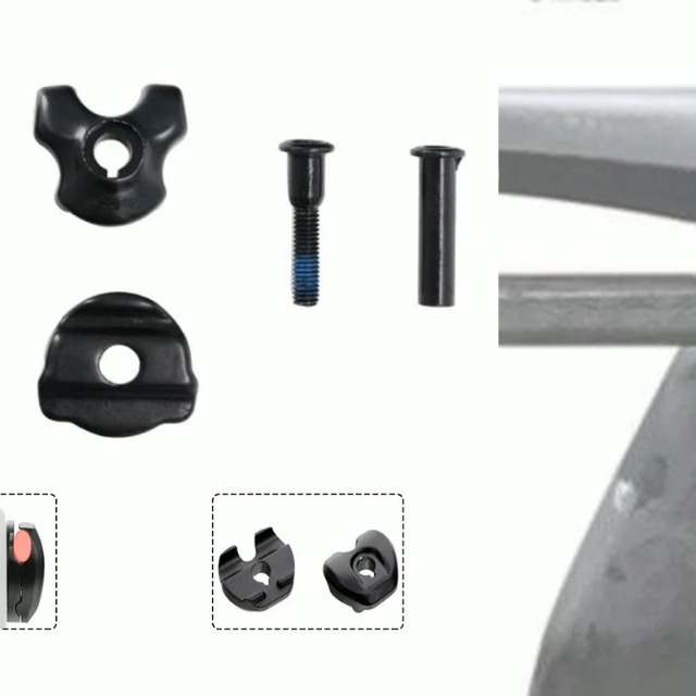 Bdfhjln 2X Pince de Tige de Selle de Vélo pour Adaptateur de Rails de Selle en 7X9mm Tube de Tige de Selle de Vélo Clips Ovales/Ronds Accessoires de Vélo