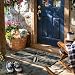 Xiyurlk Lake House Decor Door Mat, Retro Nautical Boat Paddle Doormat Cabin Indoor Outdoor Entrance, Lakehouse Welcome Mats for Front Door Porch Entryway, 17x30 Inch