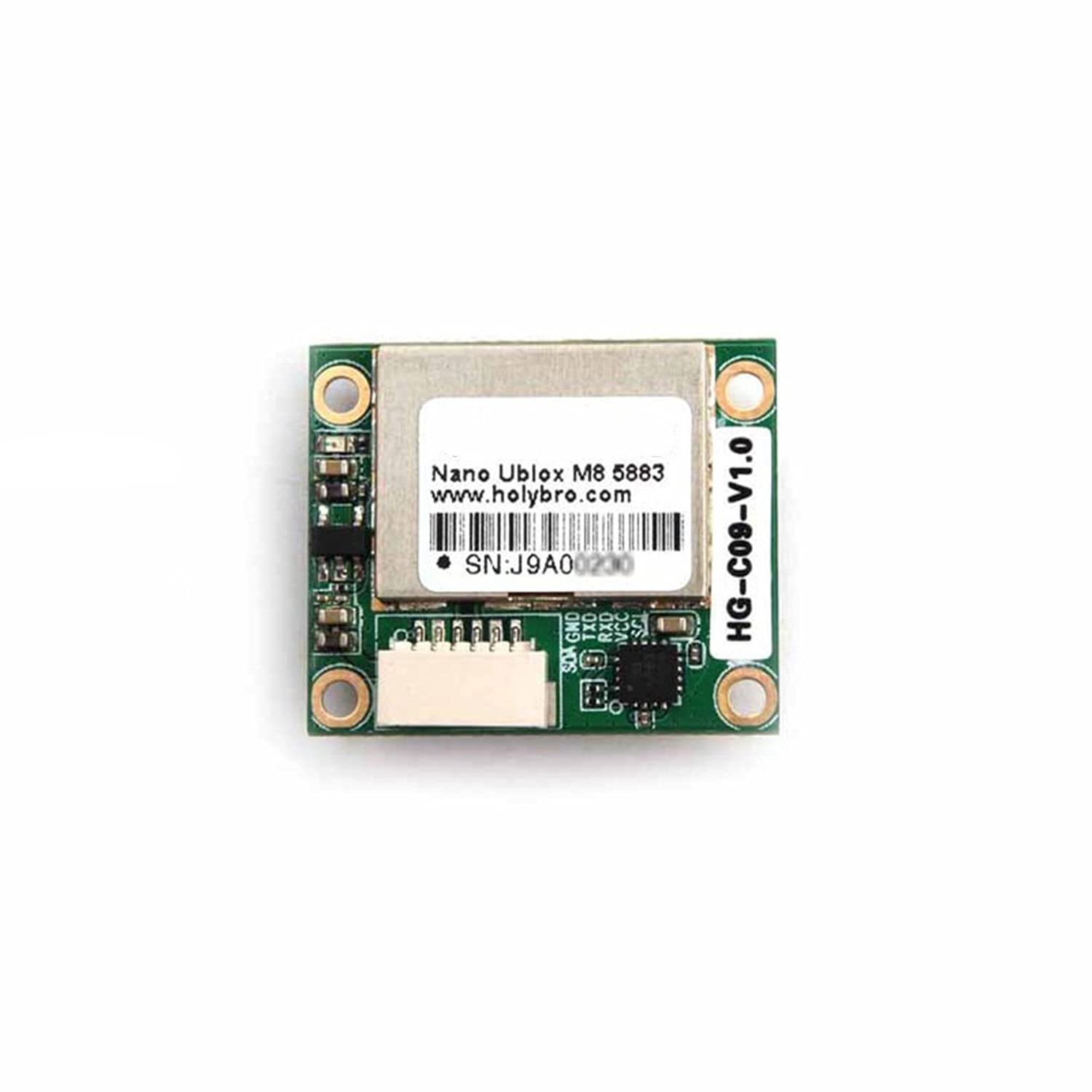Części zamienne RC - 25x20x8mm do modułu GPS HOLYBRO Nano M8 5883 z etui ochronnym TPU Shell do samolotu RC FPV Drony dalekiego zasięgu DIY Części Drone FPV Moduł GPS (kolor: 2 szt.) (Color : 2PCS)