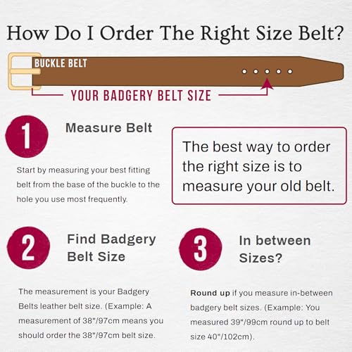 Kangaroo Linked Leather Belt - Maranoa - 1" 17/64 in Wide - Alloy Buckle4