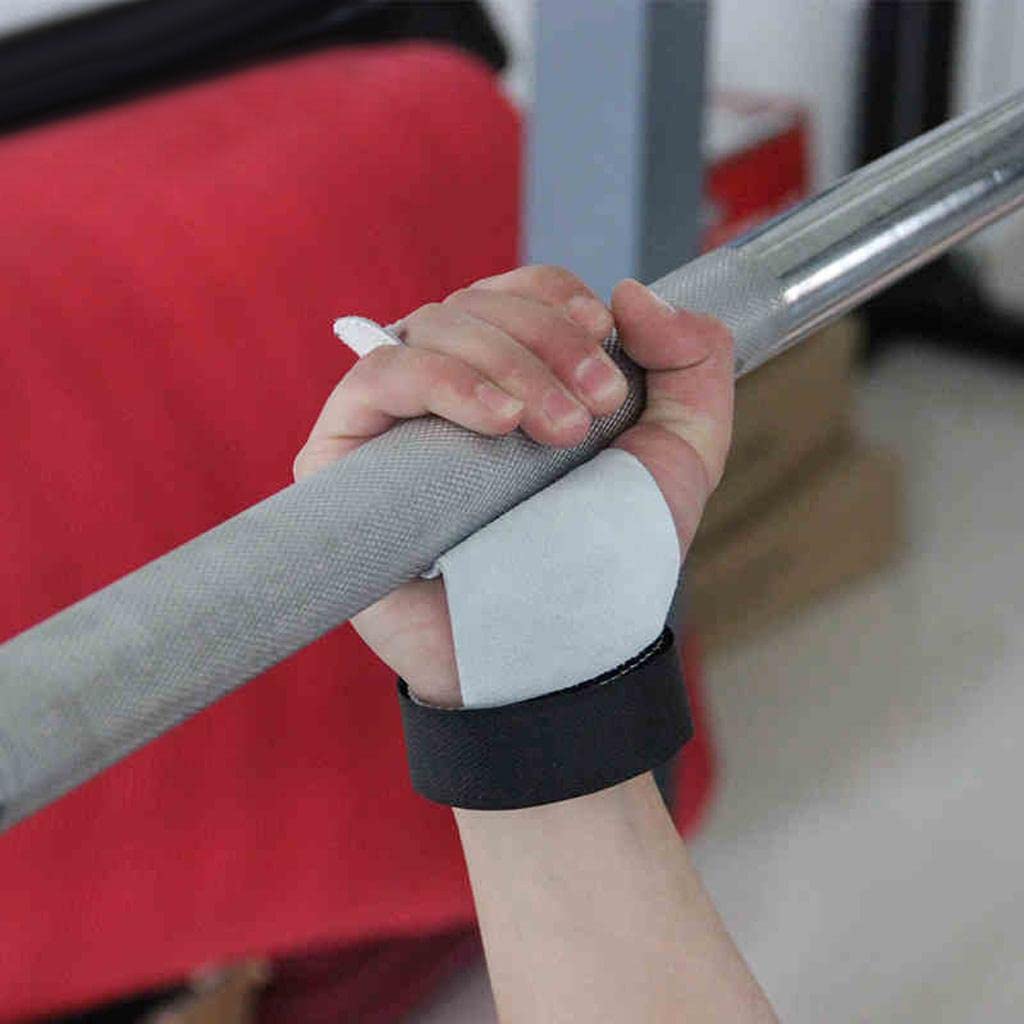 CALANDIS™ Pair Gym Hand Grip Guard Palm Protector Leather Glove Pull Up Lift M | Gloves Straps & Hooks | Strength Training | Fitness Running & Yoga-picture-26