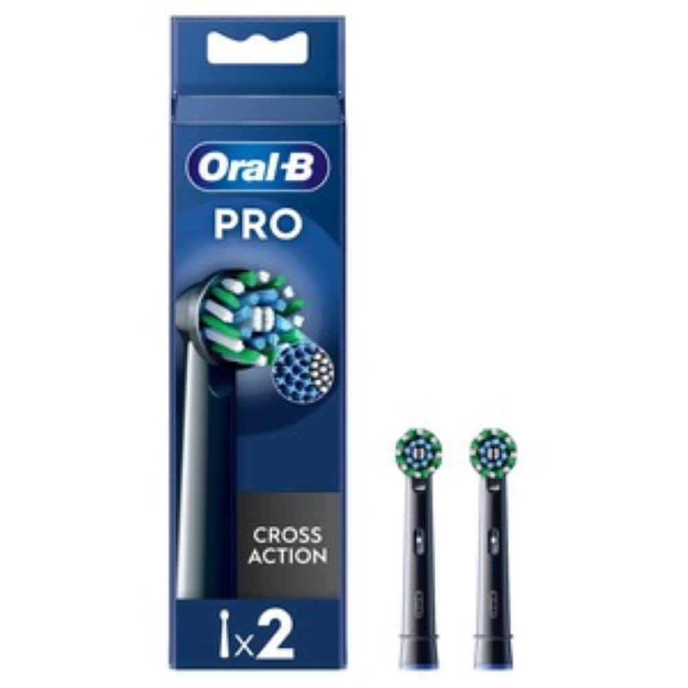 Oral-B Power Cruz Acción Cepillo Black, Edición Es 1 G, Negro, 2 Unidades
