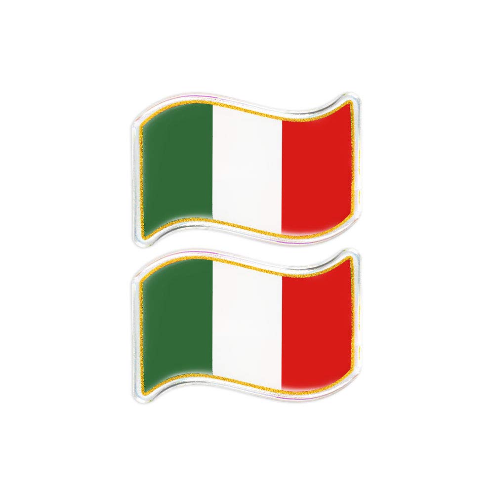 3D Sticker Flag Italy Ruffle