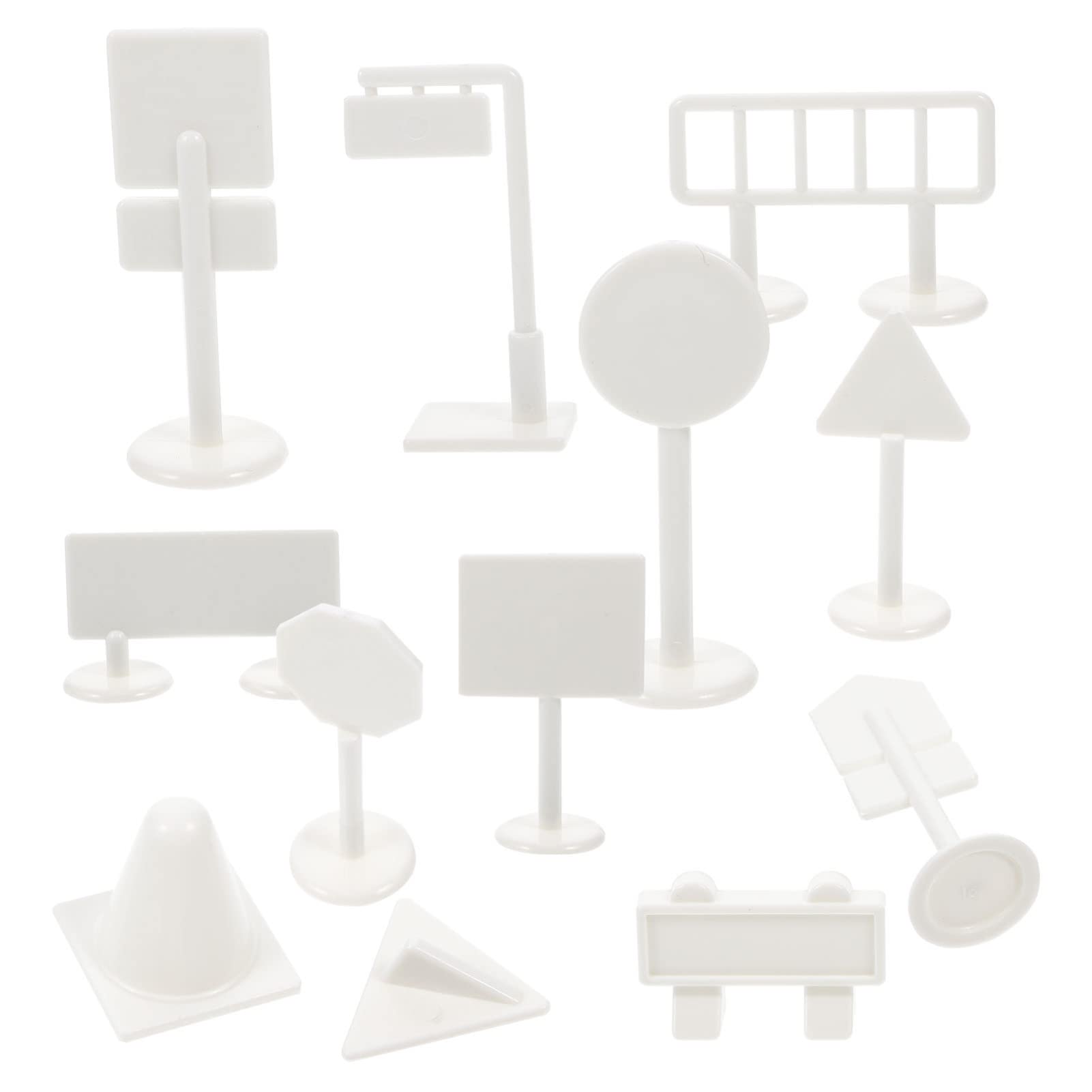 BESPORTBLE 2 Sets Traffic Road Signs Educational for Safe Model Road Signs Interactive Learning Tool for Early Childhood Playtime for Home Classroom Use