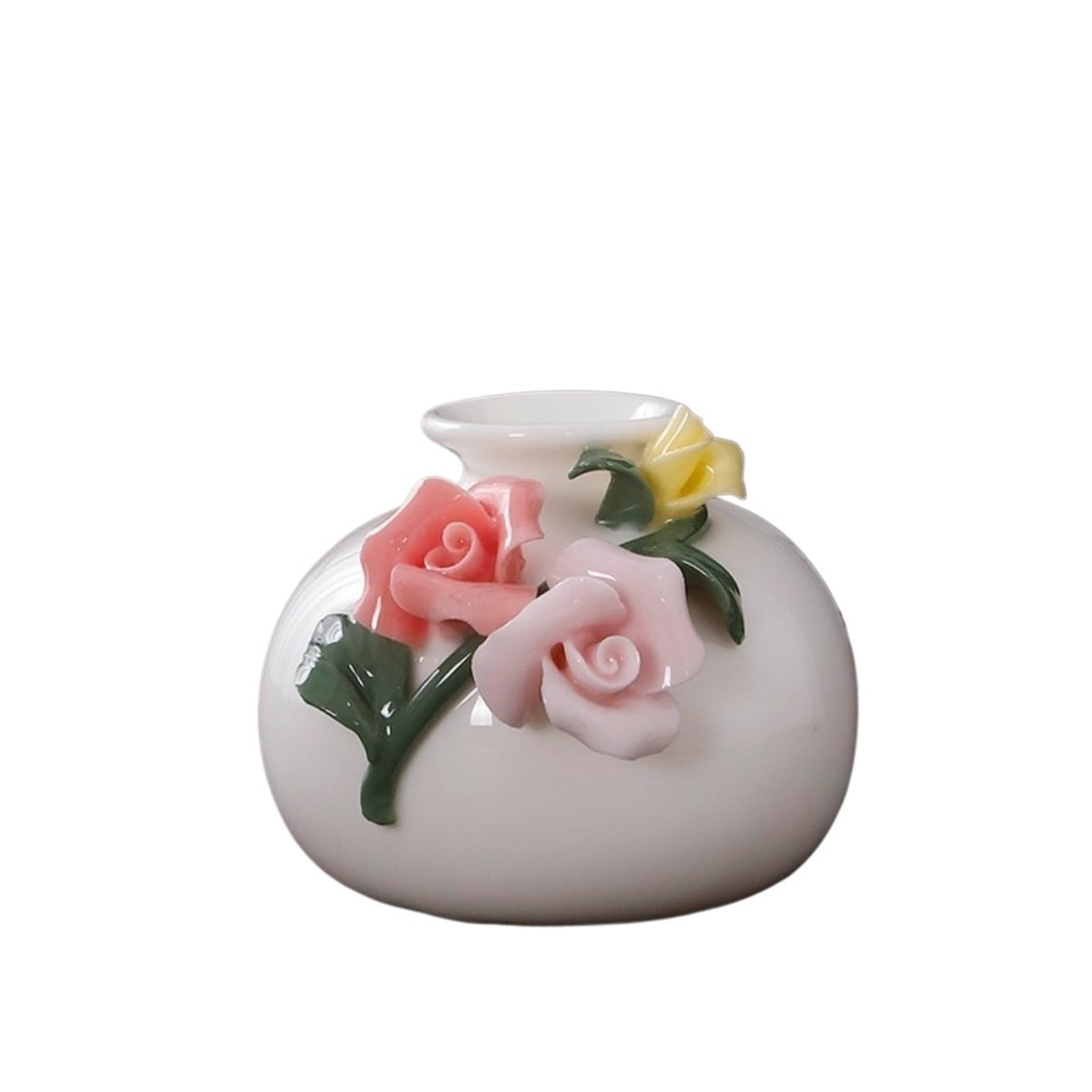 Mini Vase Handmade Flower Vases Hydroponic Mini Inserted Dry Fragrance Bottle Home Decorations Floreros Vintage(6cm-C)