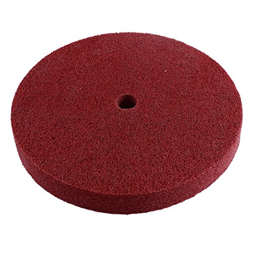 uxcell 18 Hole Dia Nylon Fiber Wheel Abrasive Polishing Buffing Dark Red