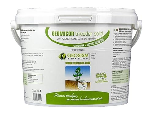 Geomicor Tricoder Solid, (1 kg), inoculum granulaire de champignons mycorhiziens avec trichodermie pour légumes, fleurs et plantes Cover