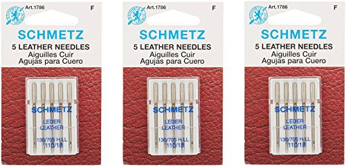 Aiguille en cuir Schmetz 18/110 3 Pack pour des finitions soignées sur maroquinerie