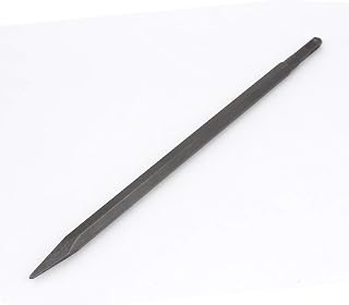 New Lon0167 Gray Metal Featured Square drill hole reliable efficacy Electric Hammers Concrete Point Chisel 38.5cm x 1.3cm(id:30b e1 0d 585)
