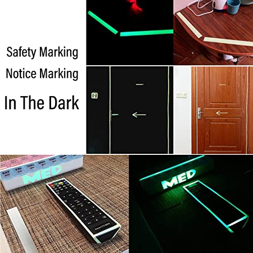 Image of MOJOTORY Glow in The Dark Tape, Waterproof Luminous Tape, 0.5'' x 33' | Bright Long-Lasting, Quick Charging, Strong Adhesive, Fluorescent, For Stair Stage Outdoor Safety Marking Emergency Exit