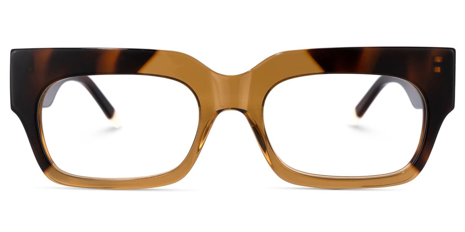 ZeeloolVintage Rectangle Frame for Men Women with Non-prescription Clear Lenses Chapman ZDA022366