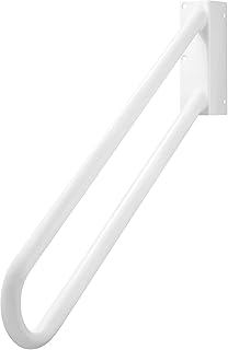 Hold Tight Handrail L Jamb Mount [32" Inches / Left-Handed] 1-3 Steps/Stairs Heavy-Duty Glossy Finish for Outdoor and Indo...