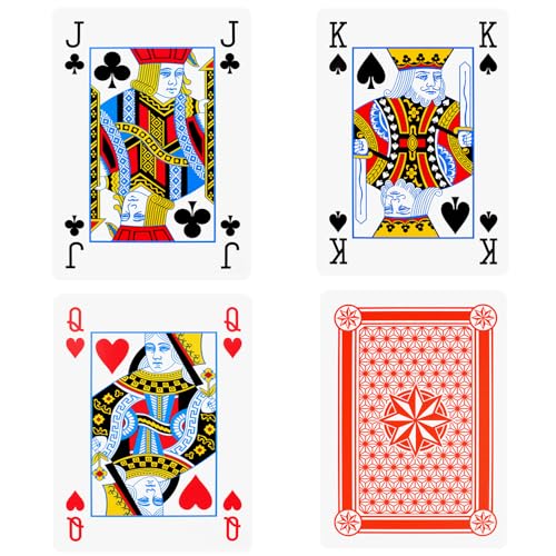 Baraja de Póker Jumbo Extra Grande 8 x 11 Pulgadas miniatura 2