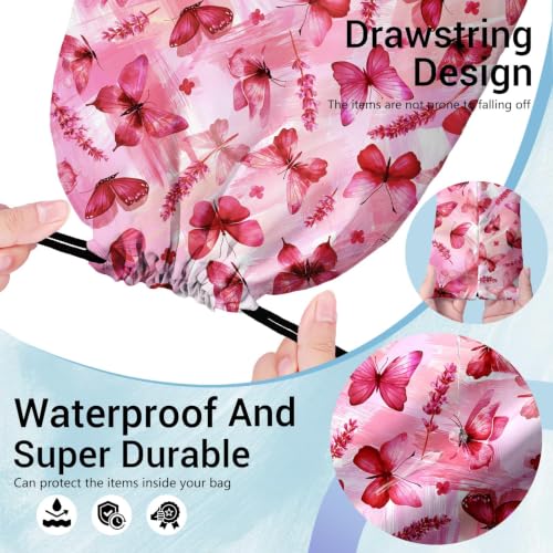 Image of Butterfly Grip Bags for Gymnasts Lightweight Drawstring Gym Bag